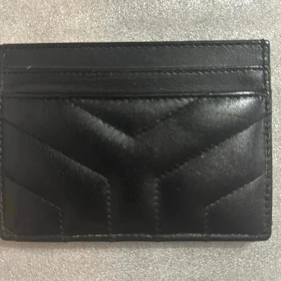 YSL Monogram Card Case in Grained Leather - Picture 4 of 4